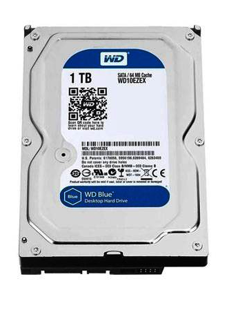 هارد دیسک اینترنال وسترن دیجیتال مدل WD 10EZEX Blueظرفیت 1TB استوک