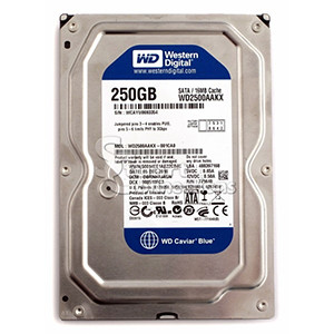 هارد دیسک اینترنال وسترن دیجیتال مدل BLUE WD2500AAKX ظرفیت 250 گیگابایت استوک